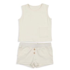 Pouf Baby & Girl Summer Tank Top Set. New with tags. White. Multiple sizes.